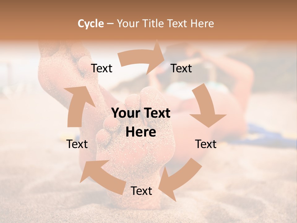 Sandy Water Tropical PowerPoint Template