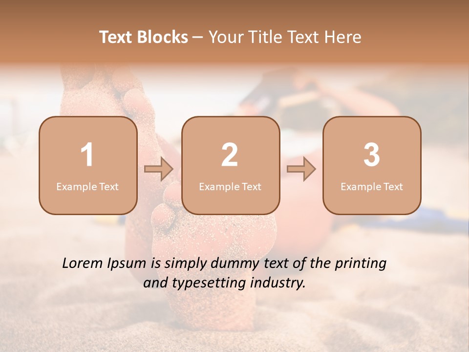 Sandy Water Tropical PowerPoint Template