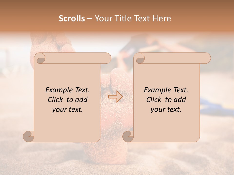 Sandy Water Tropical PowerPoint Template