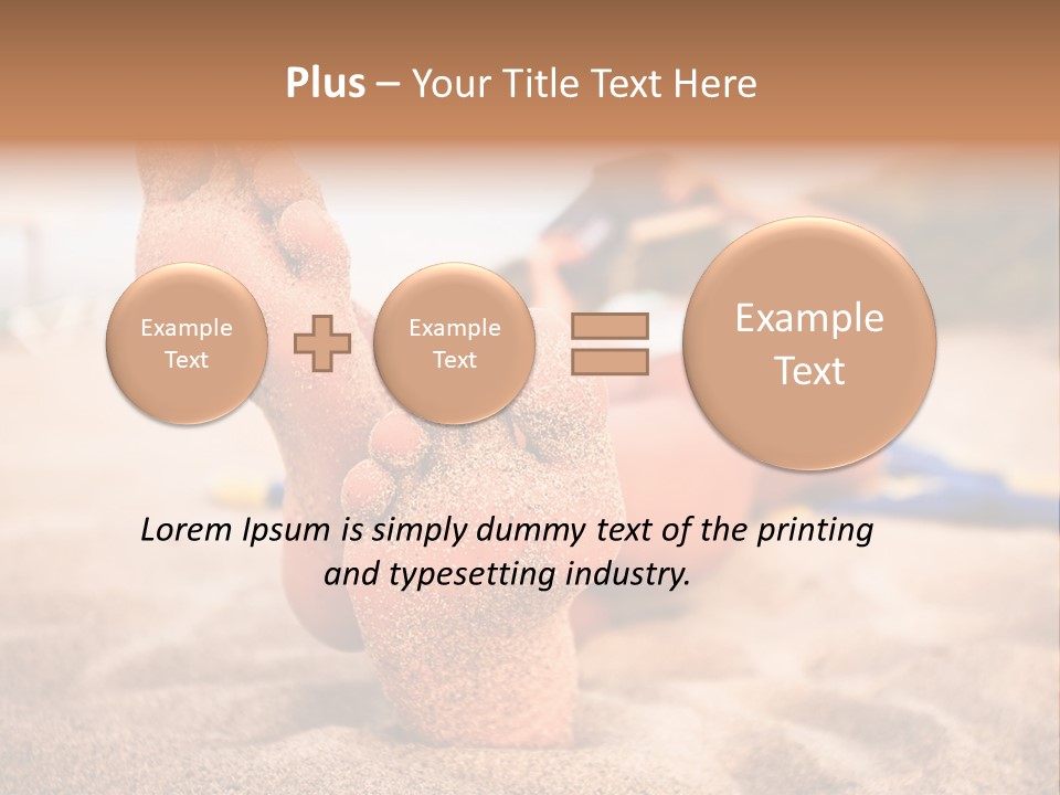 Sandy Water Tropical PowerPoint Template