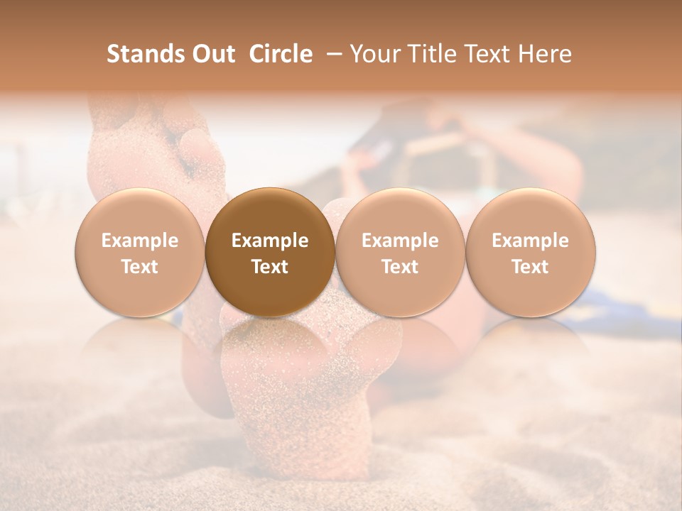 Sandy Water Tropical PowerPoint Template