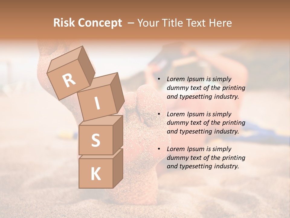 Sandy Water Tropical PowerPoint Template