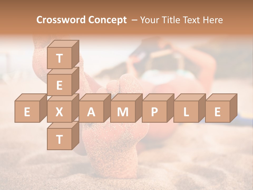 Sandy Water Tropical PowerPoint Template