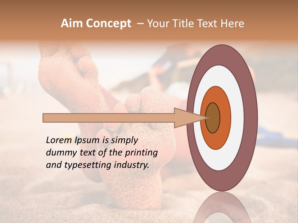 Sandy Water Tropical PowerPoint Template