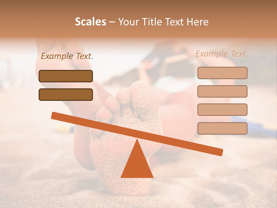 Sandy Water Tropical PowerPoint Template