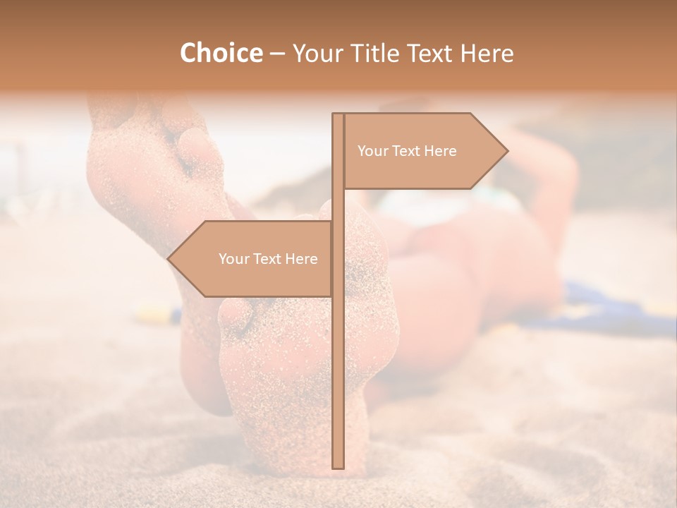 Sandy Water Tropical PowerPoint Template