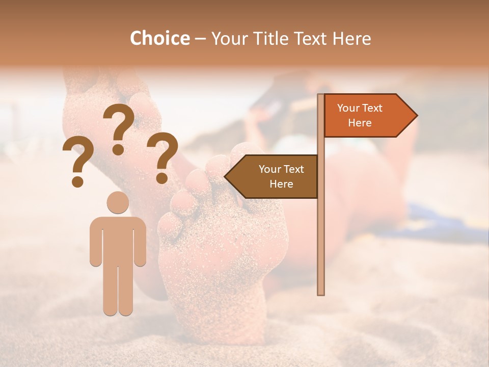 Sandy Water Tropical PowerPoint Template