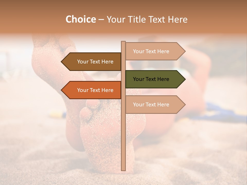 Sandy Water Tropical PowerPoint Template