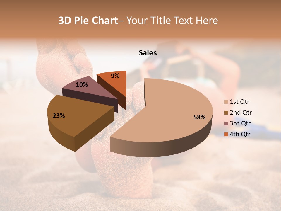 Sandy Water Tropical PowerPoint Template