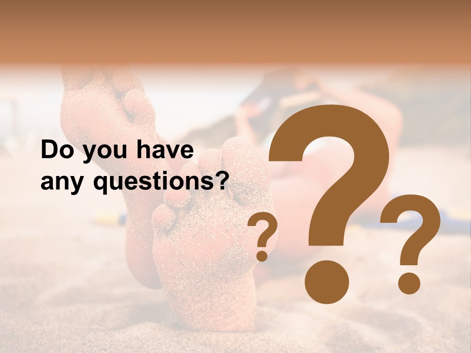 Sandy Water Tropical PowerPoint Template