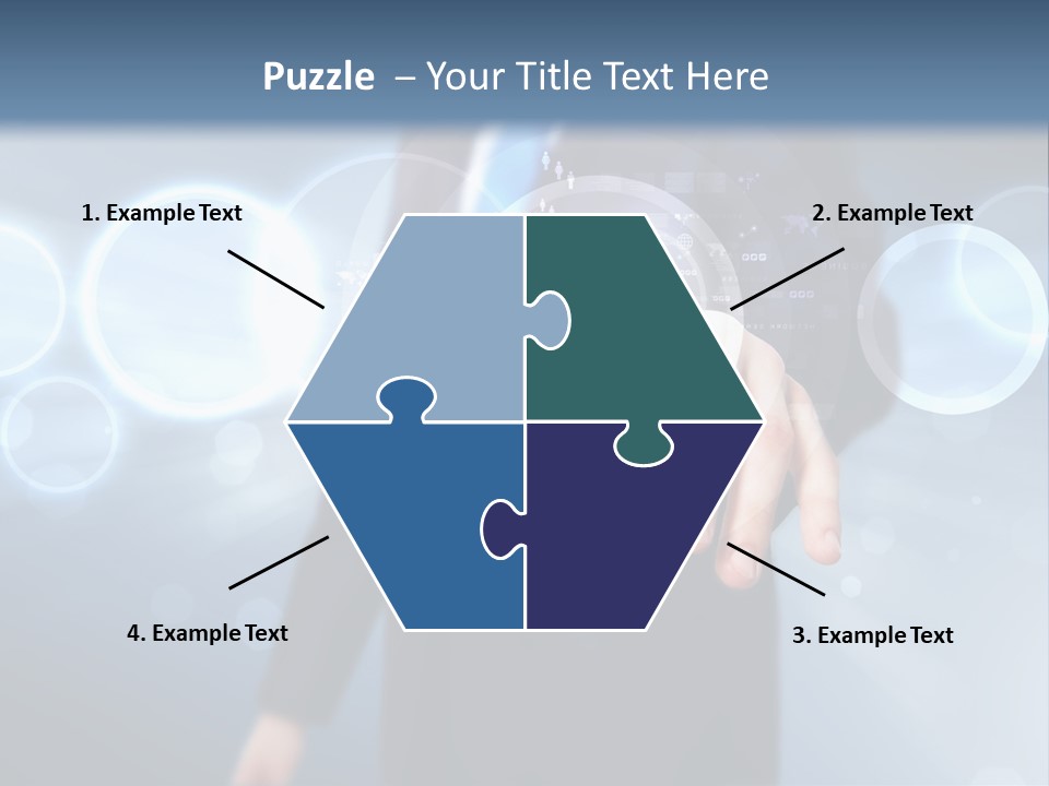 A Person Touching A Button On A Touch Screen PowerPoint Template