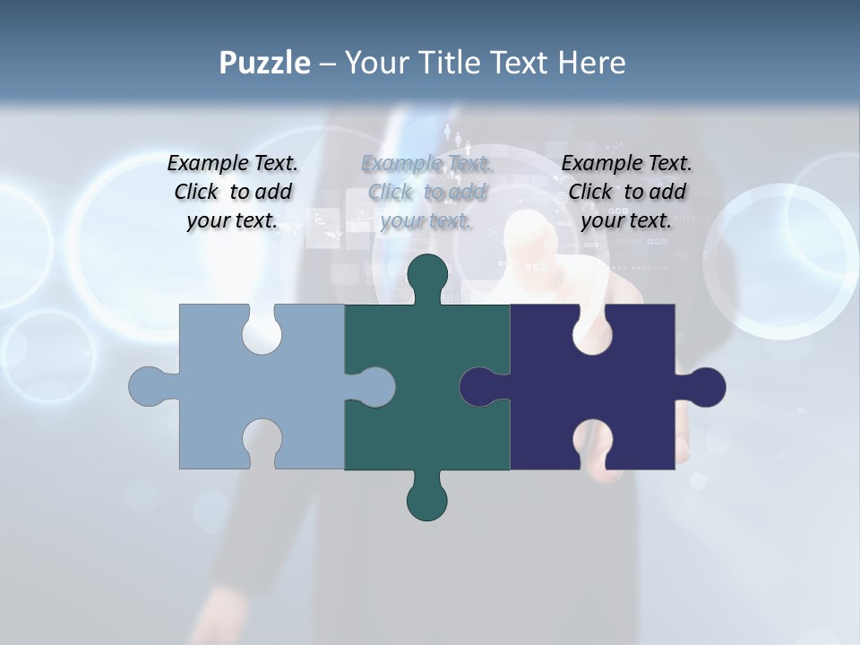 A Person Touching A Button On A Touch Screen PowerPoint Template