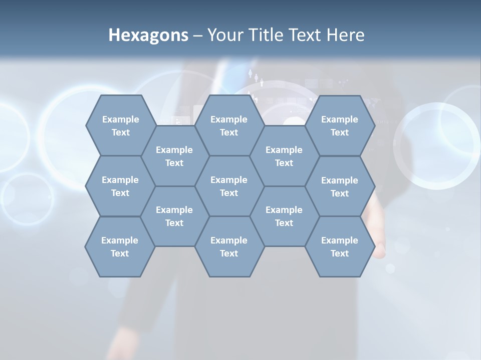 A Person Touching A Button On A Touch Screen PowerPoint Template