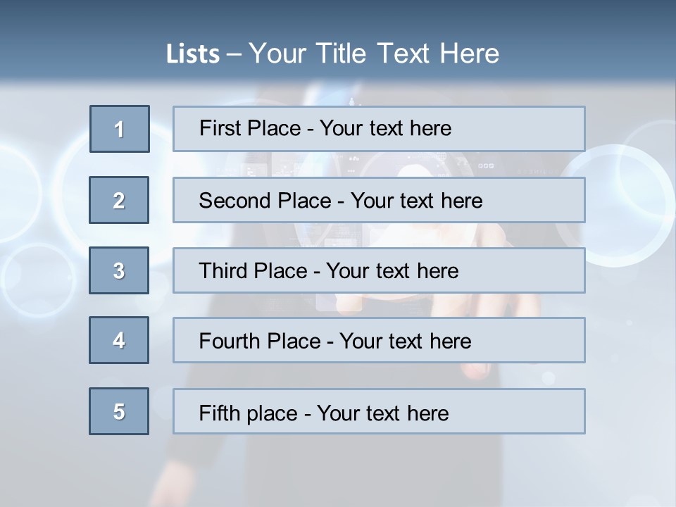 A Person Touching A Button On A Touch Screen PowerPoint Template