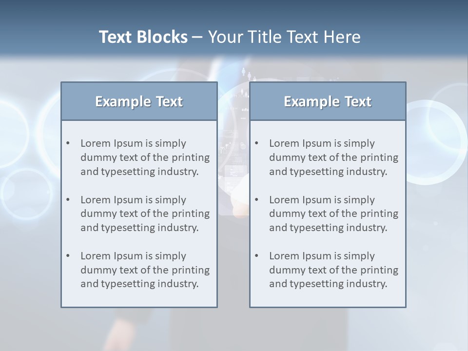 A Person Touching A Button On A Touch Screen PowerPoint Template