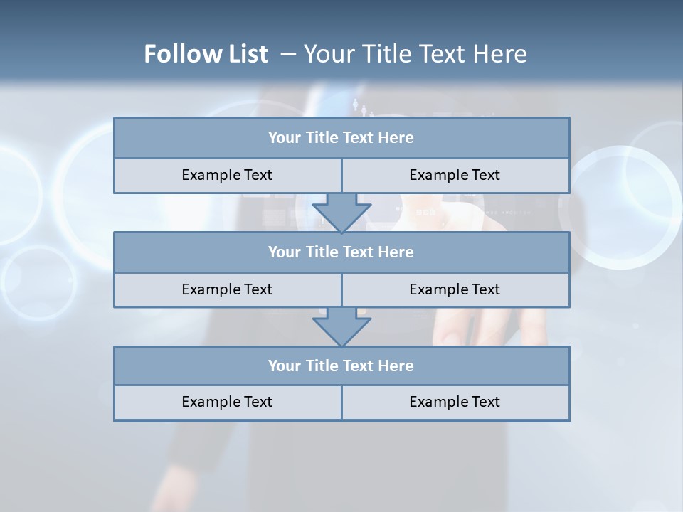 A Person Touching A Button On A Touch Screen PowerPoint Template