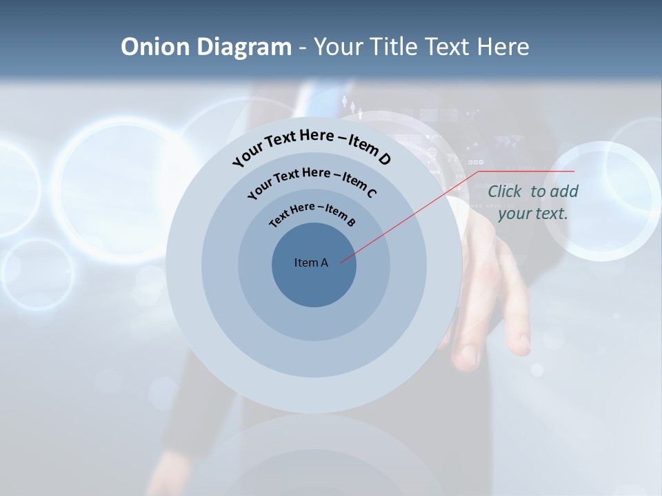 A Person Touching A Button On A Touch Screen PowerPoint Template