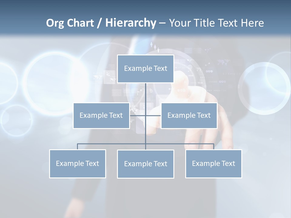 A Person Touching A Button On A Touch Screen PowerPoint Template