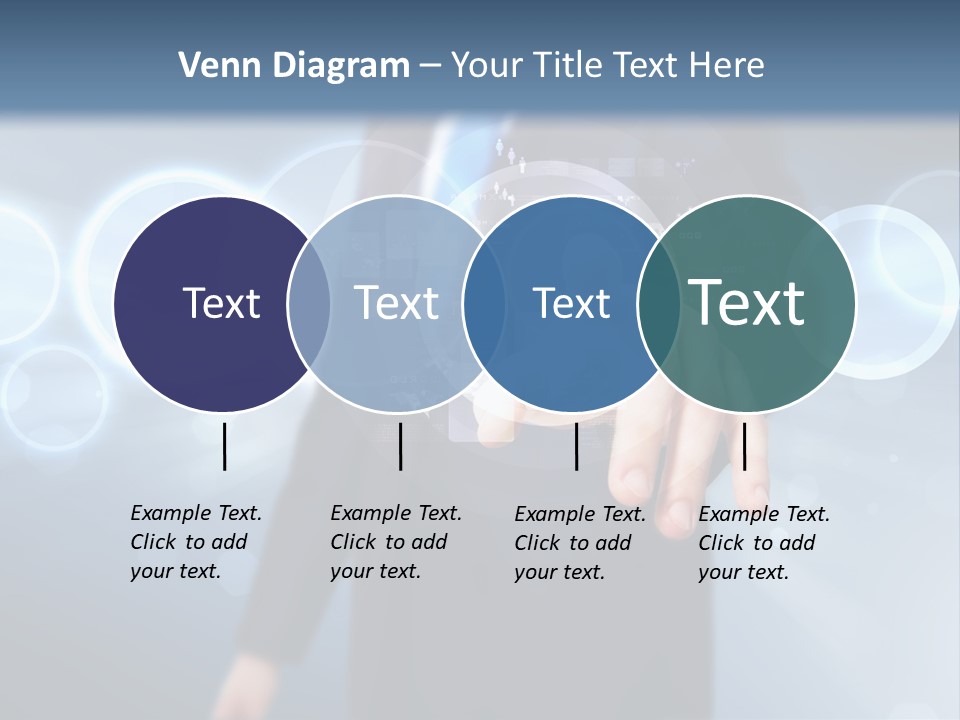 A Person Touching A Button On A Touch Screen PowerPoint Template