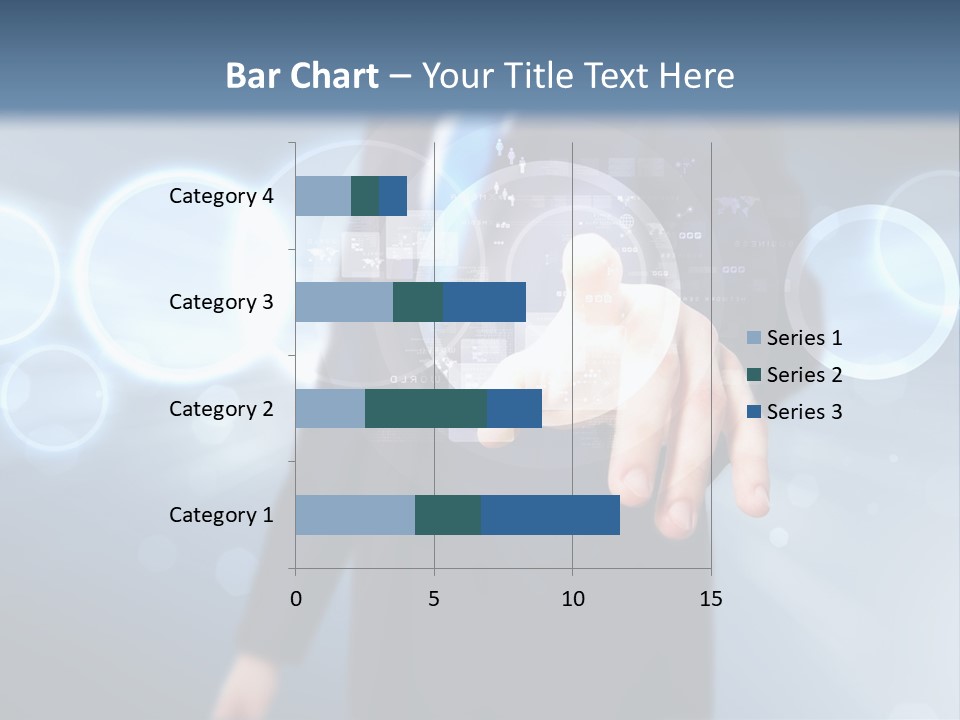 A Person Touching A Button On A Touch Screen PowerPoint Template