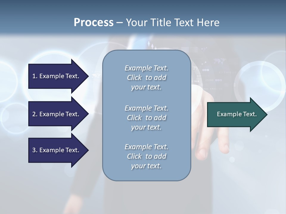 A Person Touching A Button On A Touch Screen PowerPoint Template