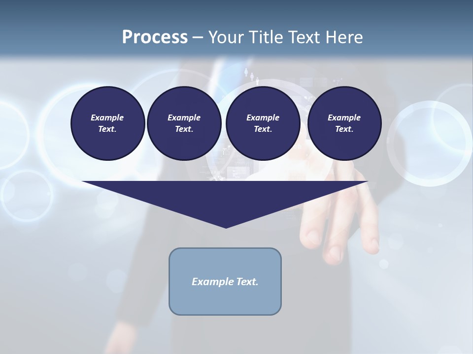 A Person Touching A Button On A Touch Screen PowerPoint Template