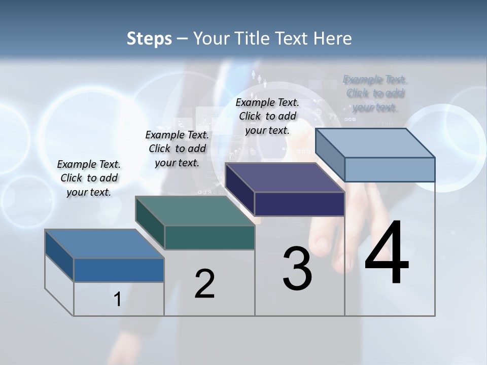 A Person Touching A Button On A Touch Screen PowerPoint Template