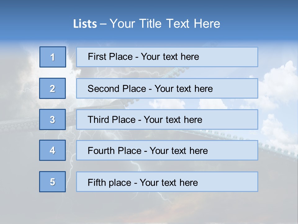 A Large Pair Of Scissors Cutting Through The Sky PowerPoint Template