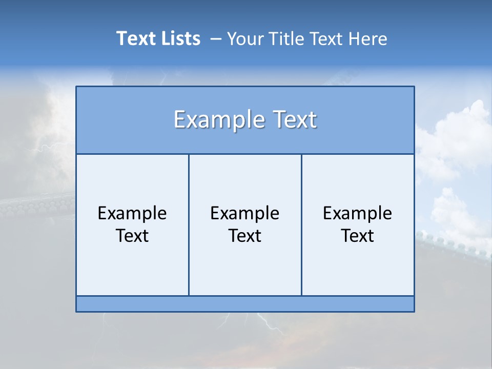 A Large Pair Of Scissors Cutting Through The Sky PowerPoint Template