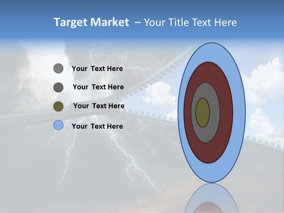 A Large Pair Of Scissors Cutting Through The Sky PowerPoint Template