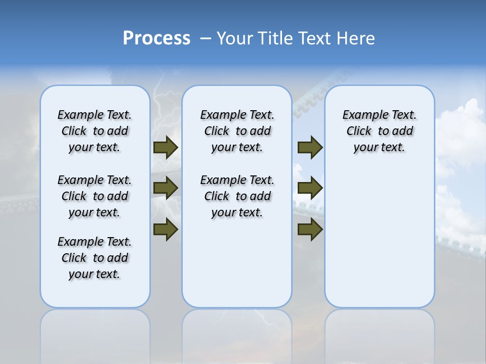 A Large Pair Of Scissors Cutting Through The Sky PowerPoint Template