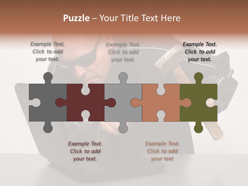 Password Work Male PowerPoint Template