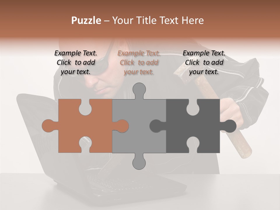 Password Work Male PowerPoint Template