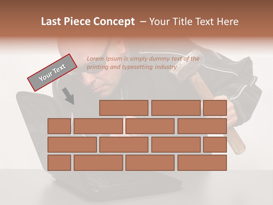 Password Work Male PowerPoint Template
