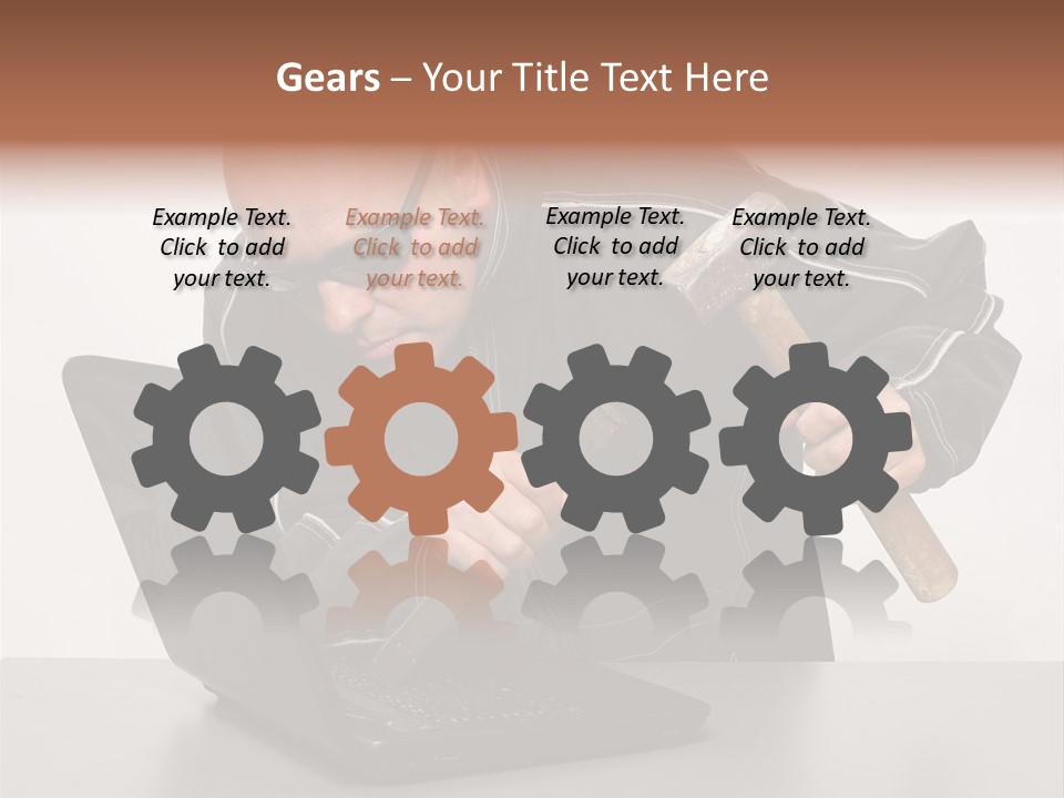 Password Work Male PowerPoint Template