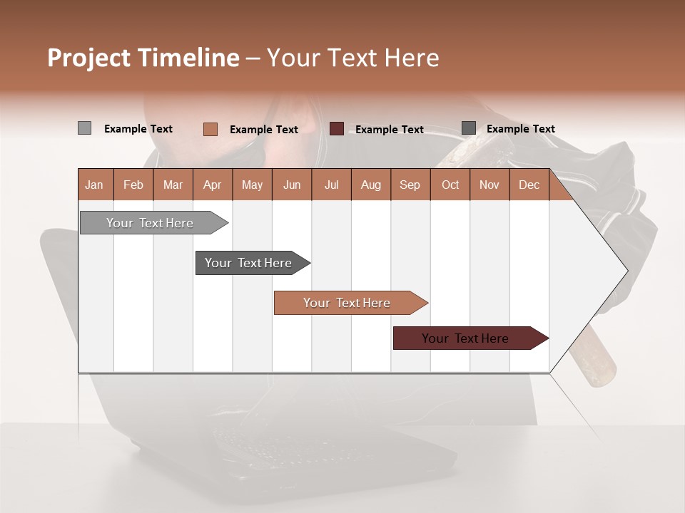 Password Work Male PowerPoint Template