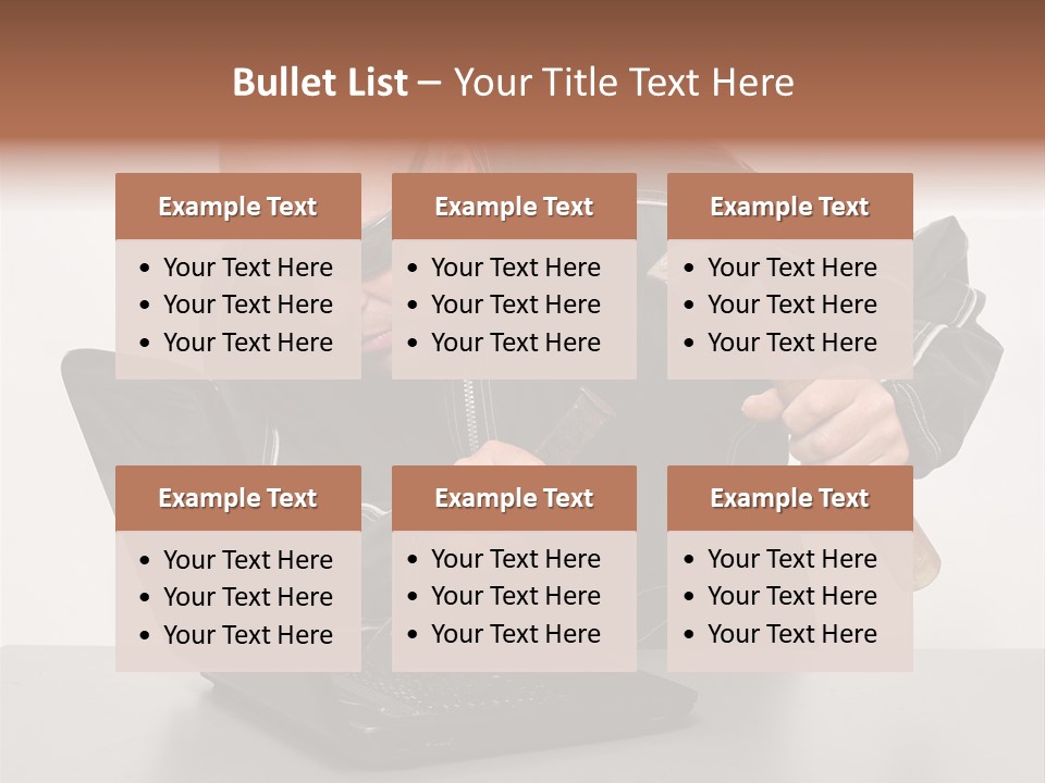Password Work Male PowerPoint Template