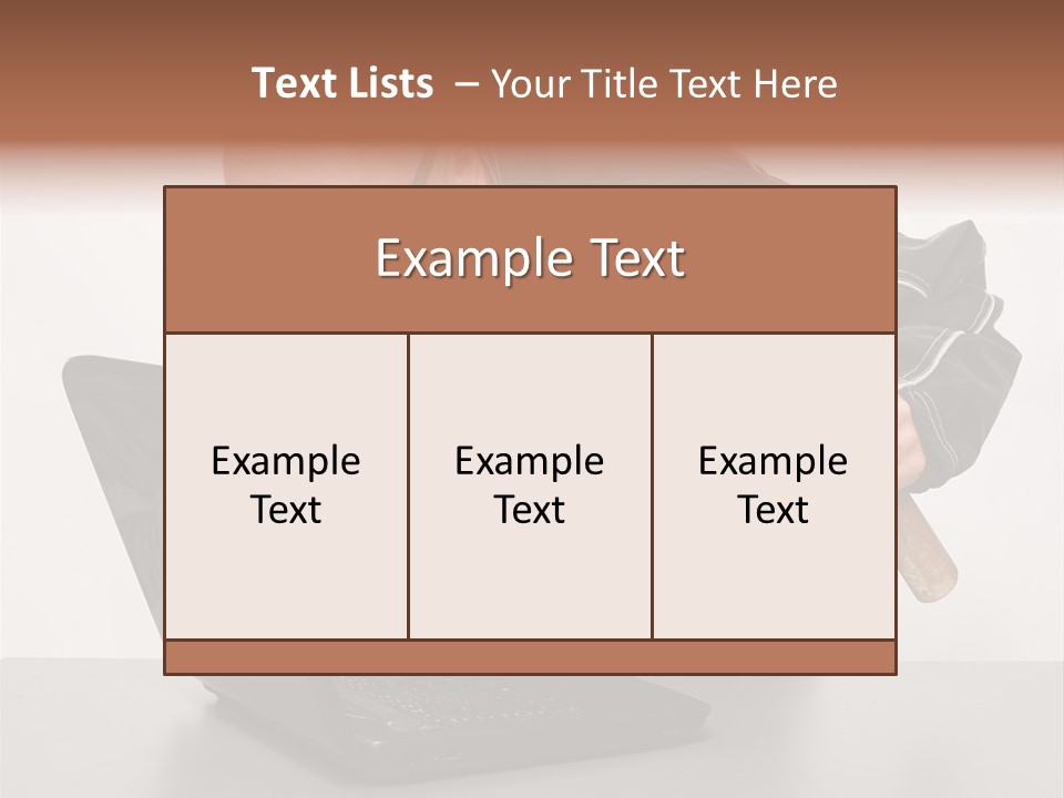 Password Work Male PowerPoint Template