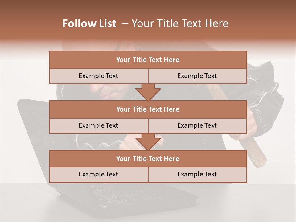 Password Work Male PowerPoint Template