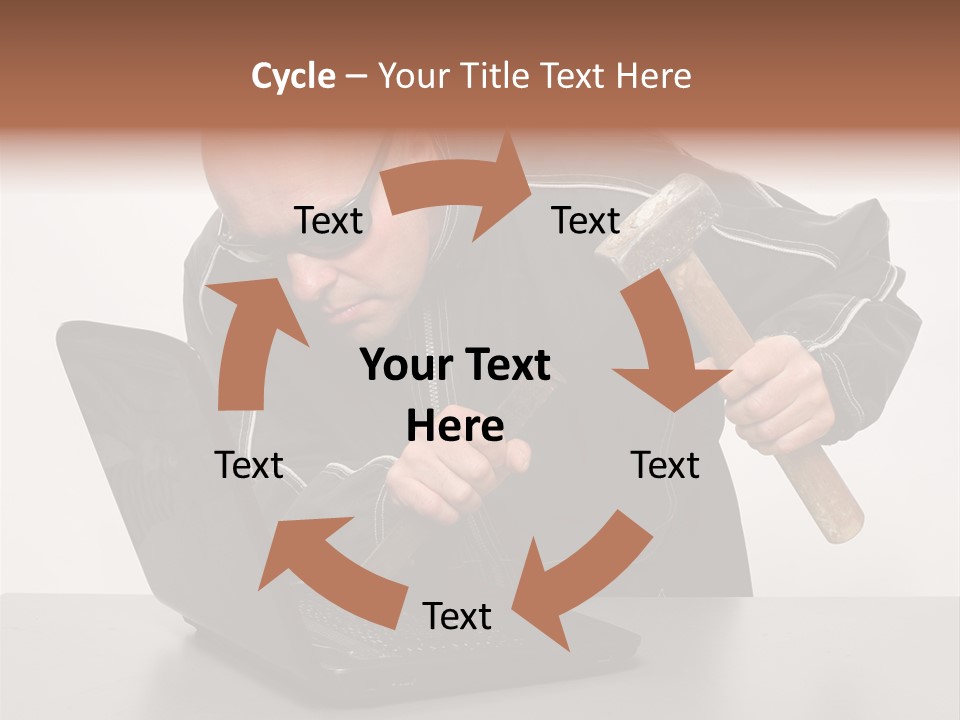 Password Work Male PowerPoint Template
