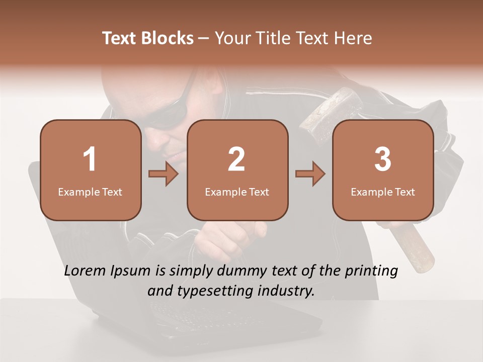 Password Work Male PowerPoint Template