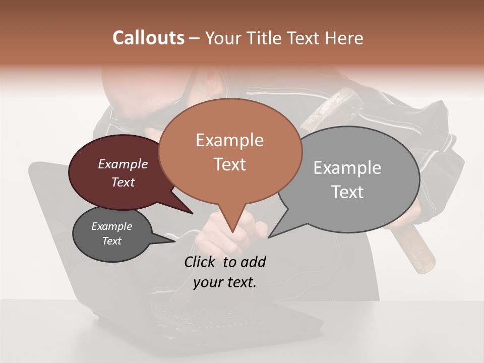 Password Work Male PowerPoint Template