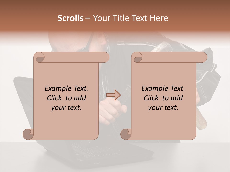 Password Work Male PowerPoint Template