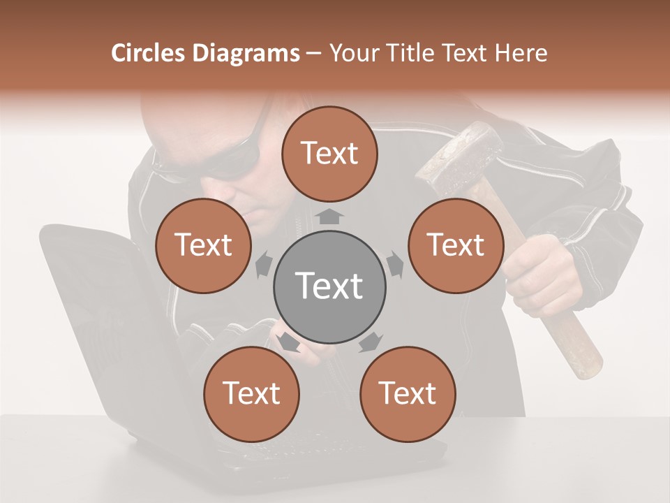 Password Work Male PowerPoint Template