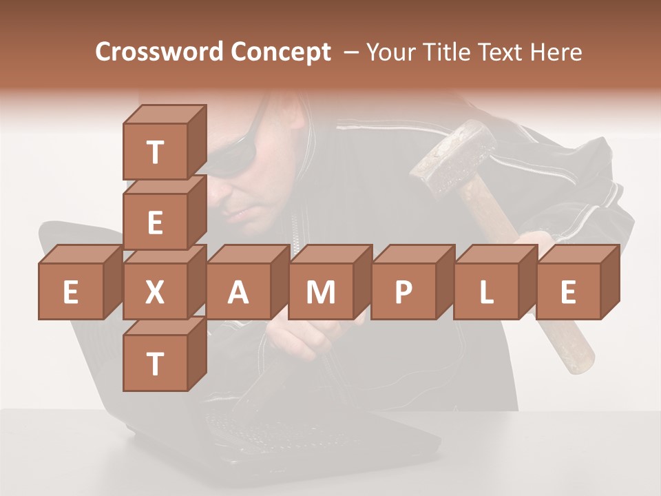 Password Work Male PowerPoint Template