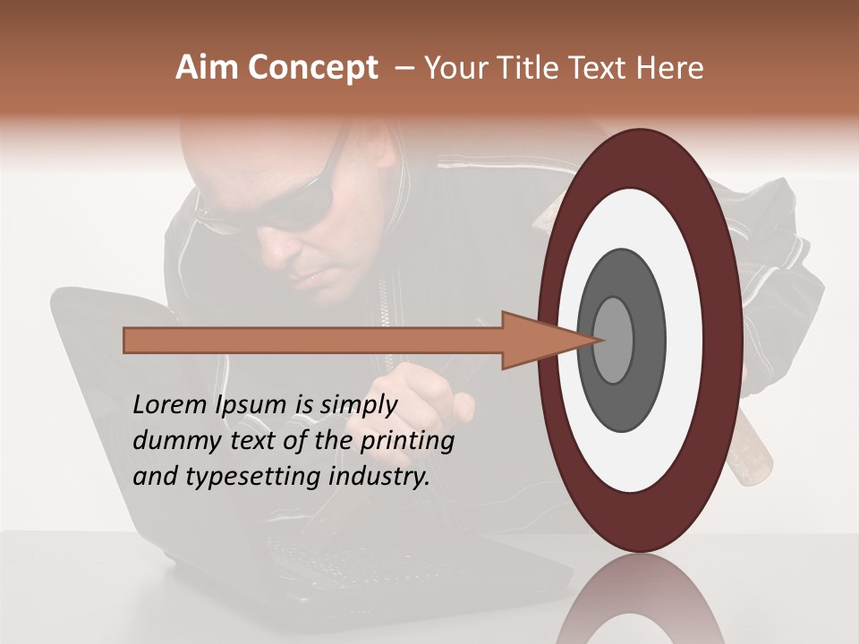 Password Work Male PowerPoint Template