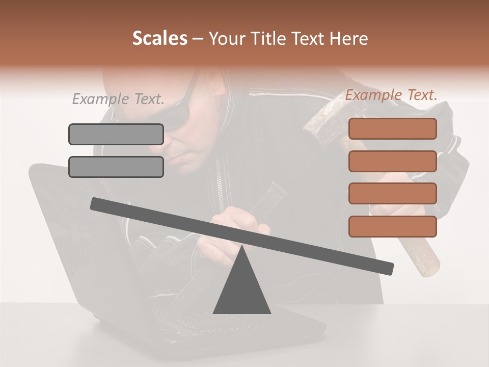 Password Work Male PowerPoint Template