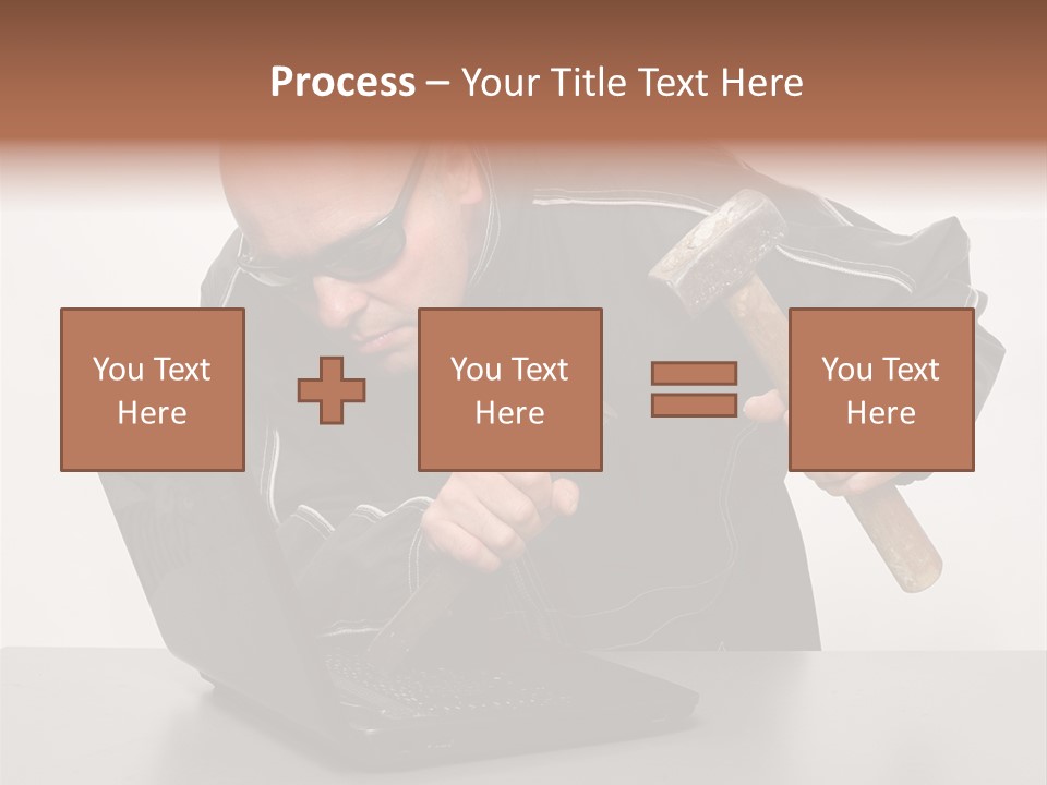 Password Work Male PowerPoint Template