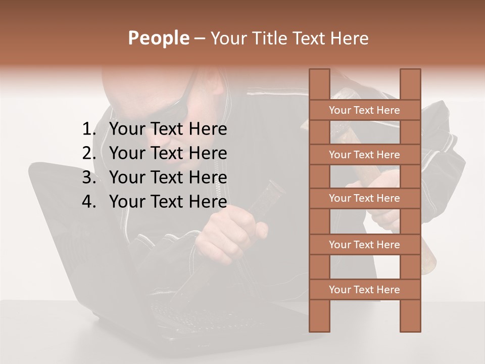 Password Work Male PowerPoint Template