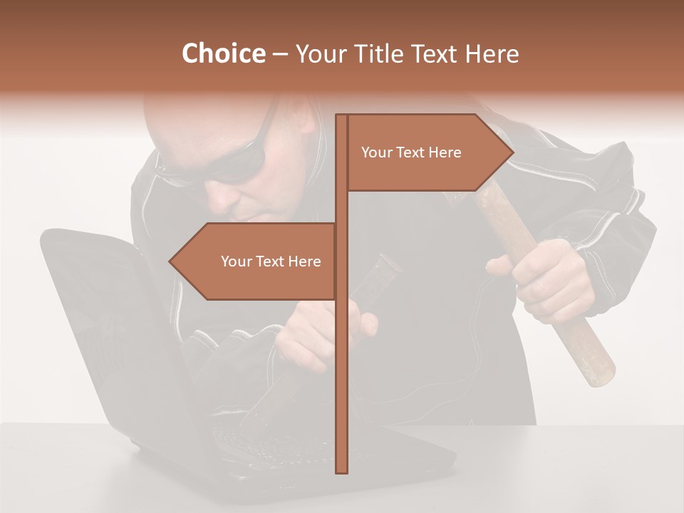 Password Work Male PowerPoint Template